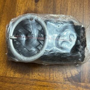 The Territory Ahead Dark Brown Woven Belt with Silver Buckle